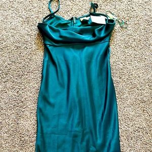 Emerald Green Ankle Length Dress / Size 0